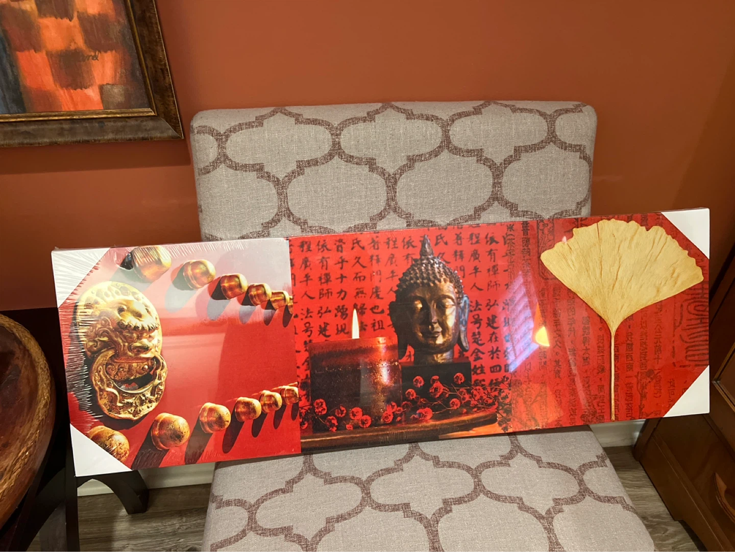 Buddha and Ginkgo Leaf Wall Art: Free