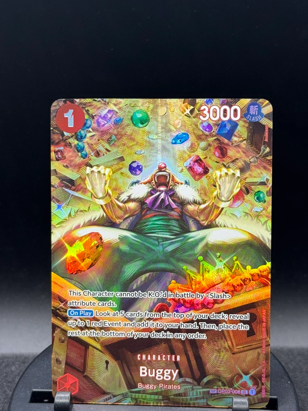 One Piece Card Game Buggy Character Card SP03-008 R