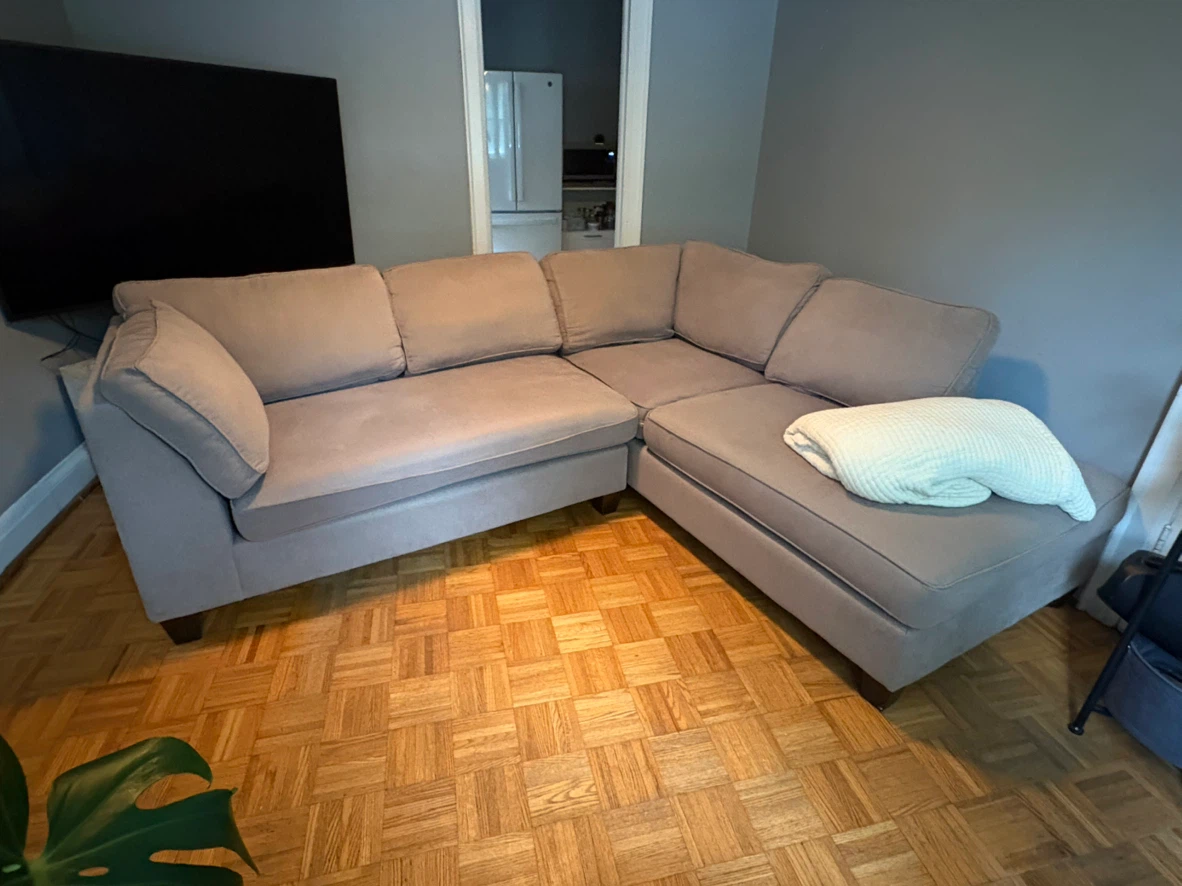 Modern Grey Sectional Sofa - photo 2