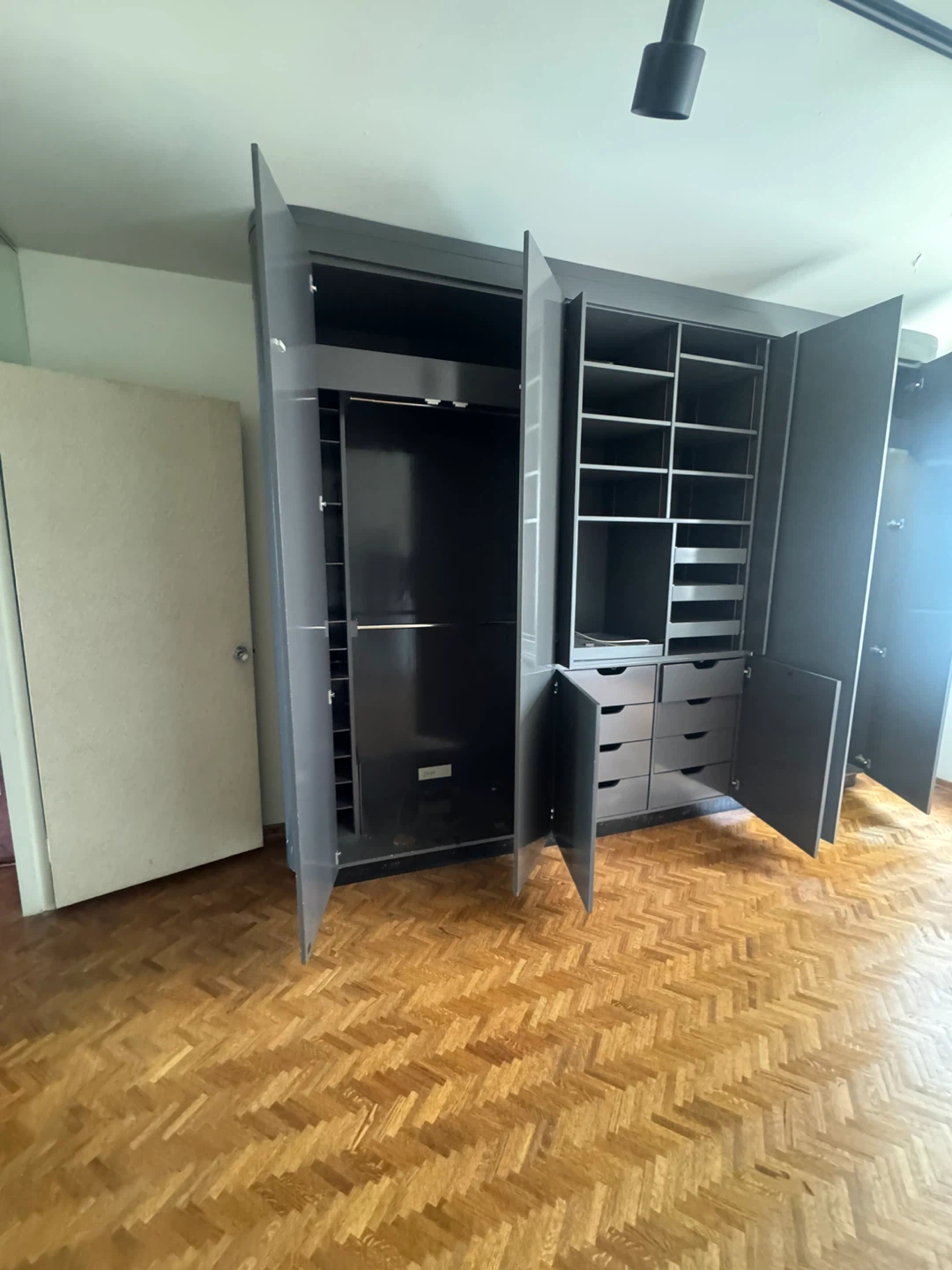 Custom Built-in Wardrobe with Shelving and Drawers - photo 4