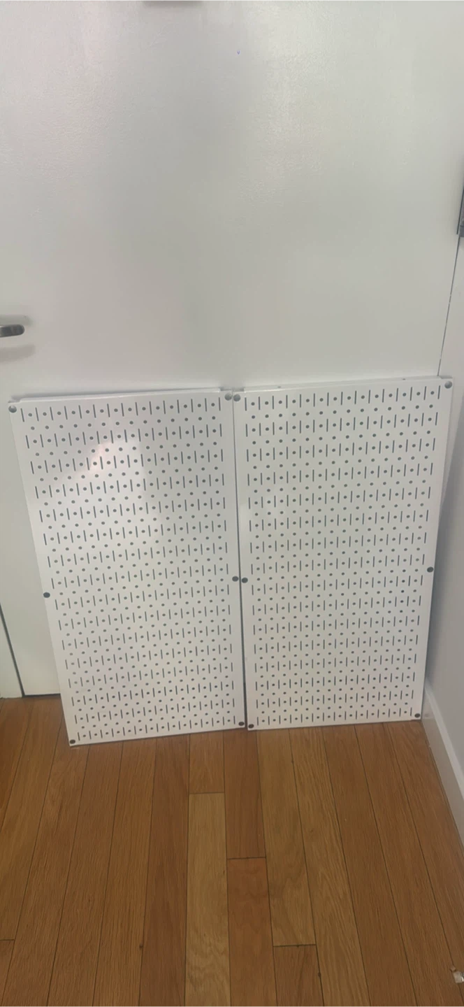 White Pegboard Panels (Set of 2)