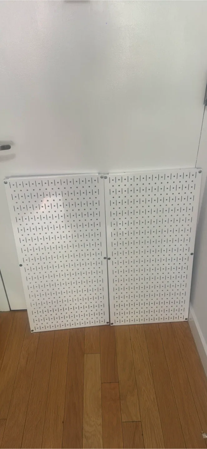 White Pegboard Panels (Set of 2)