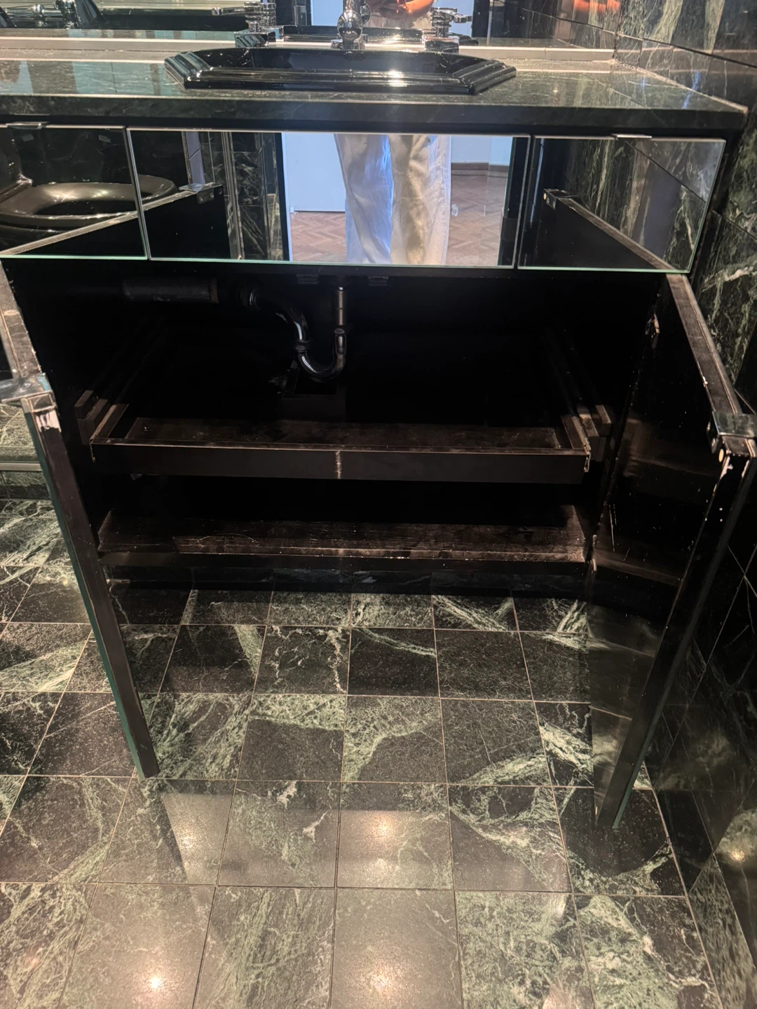 Bathroom Vanity Hexagonal Black Bathroom Sink with Faucet - photo 2