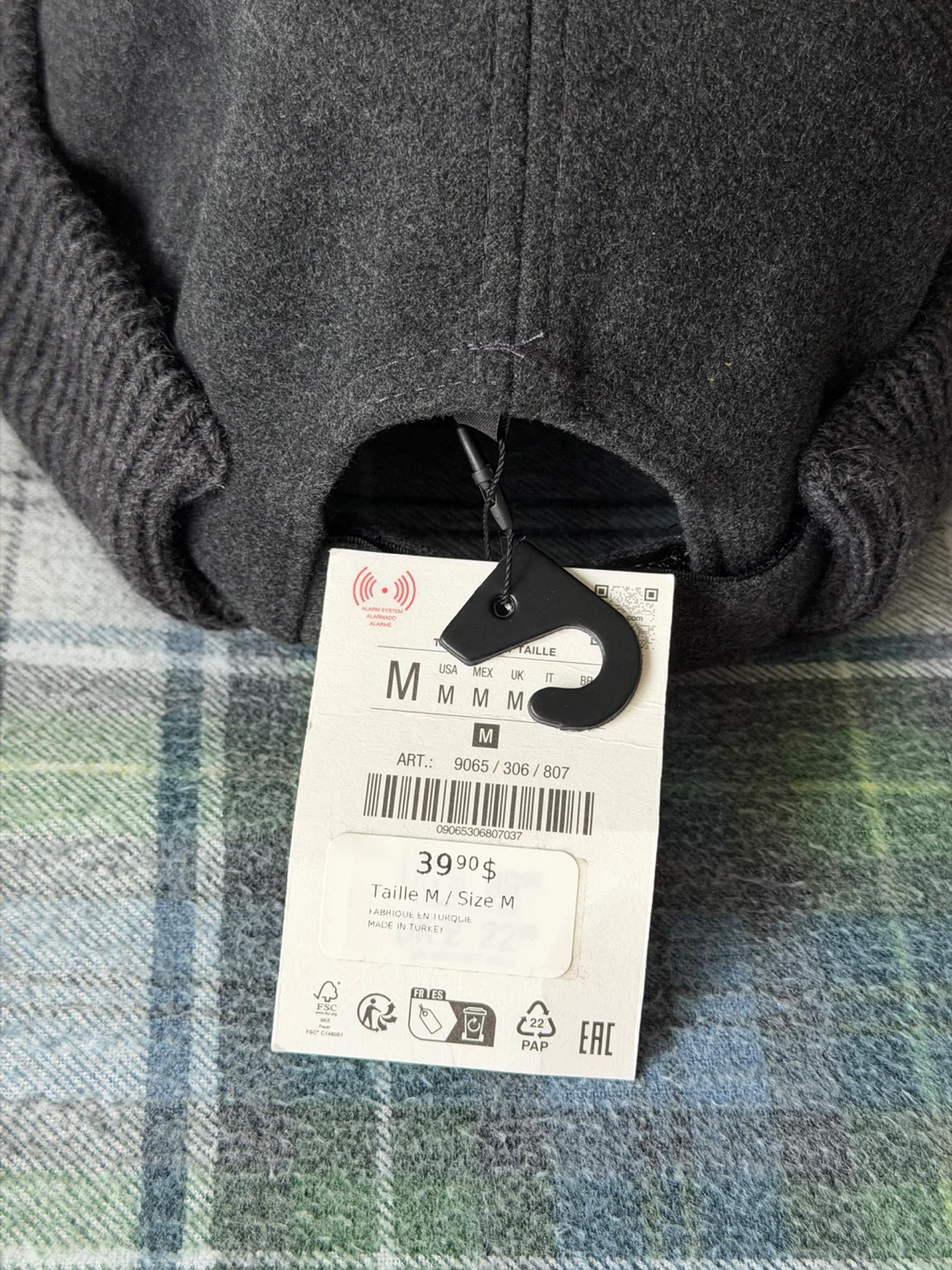Zara Dark Grey Beanie Hat - photo 3
