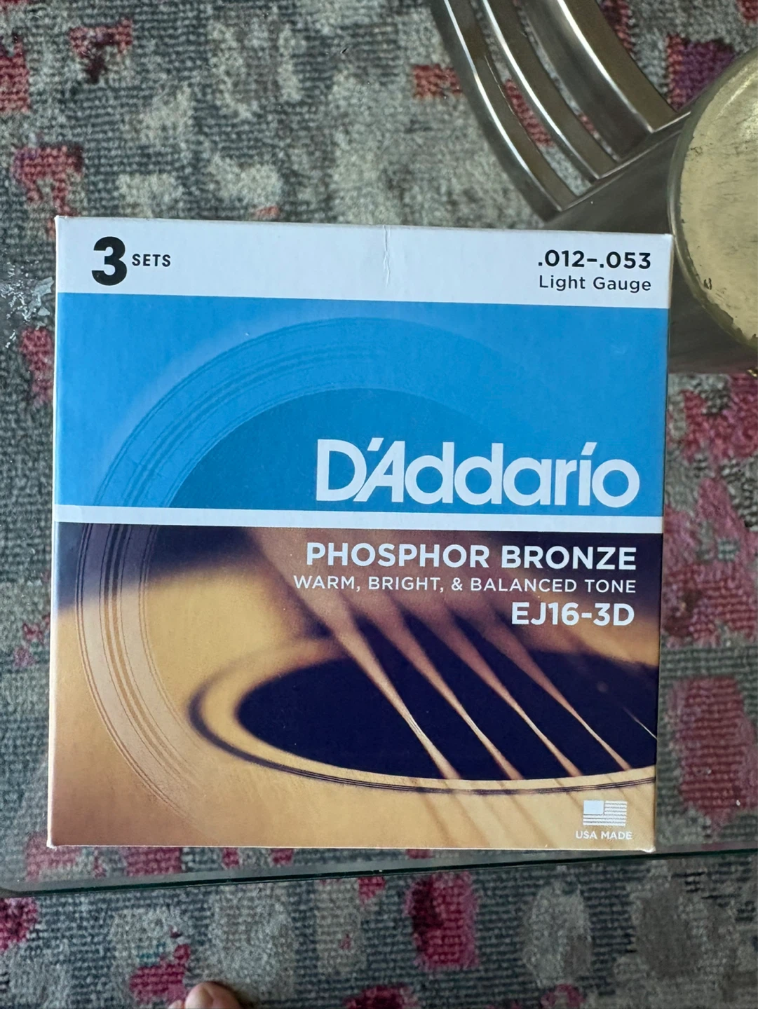 3 Sets of Acoustic Guitar Strings - Light Gauge