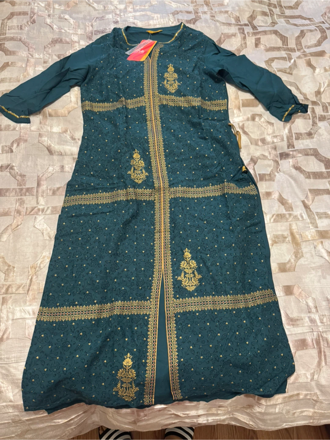 Kurta with Gold Embroidery