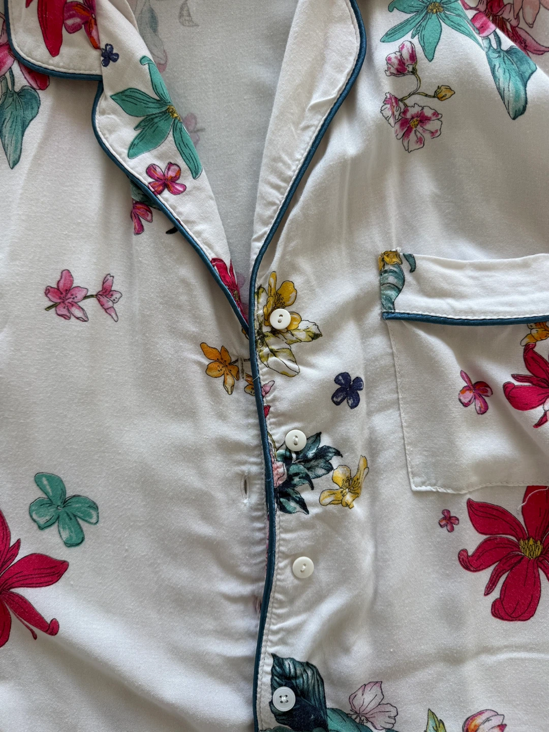 Pull & Bear Floral Short Sleeve Button-Up Shirt - photo 4