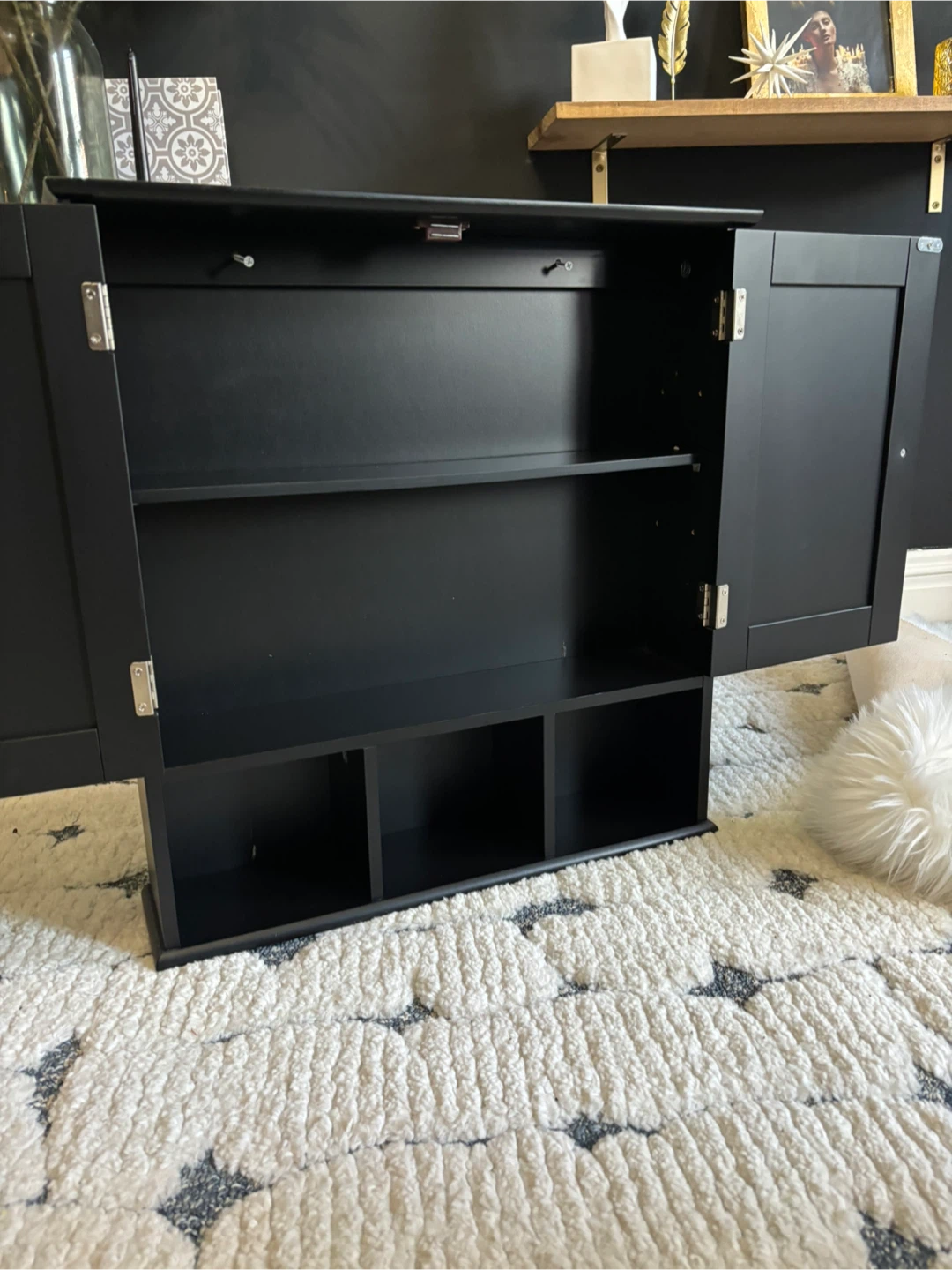 Black Wall Cabinet - photo 2