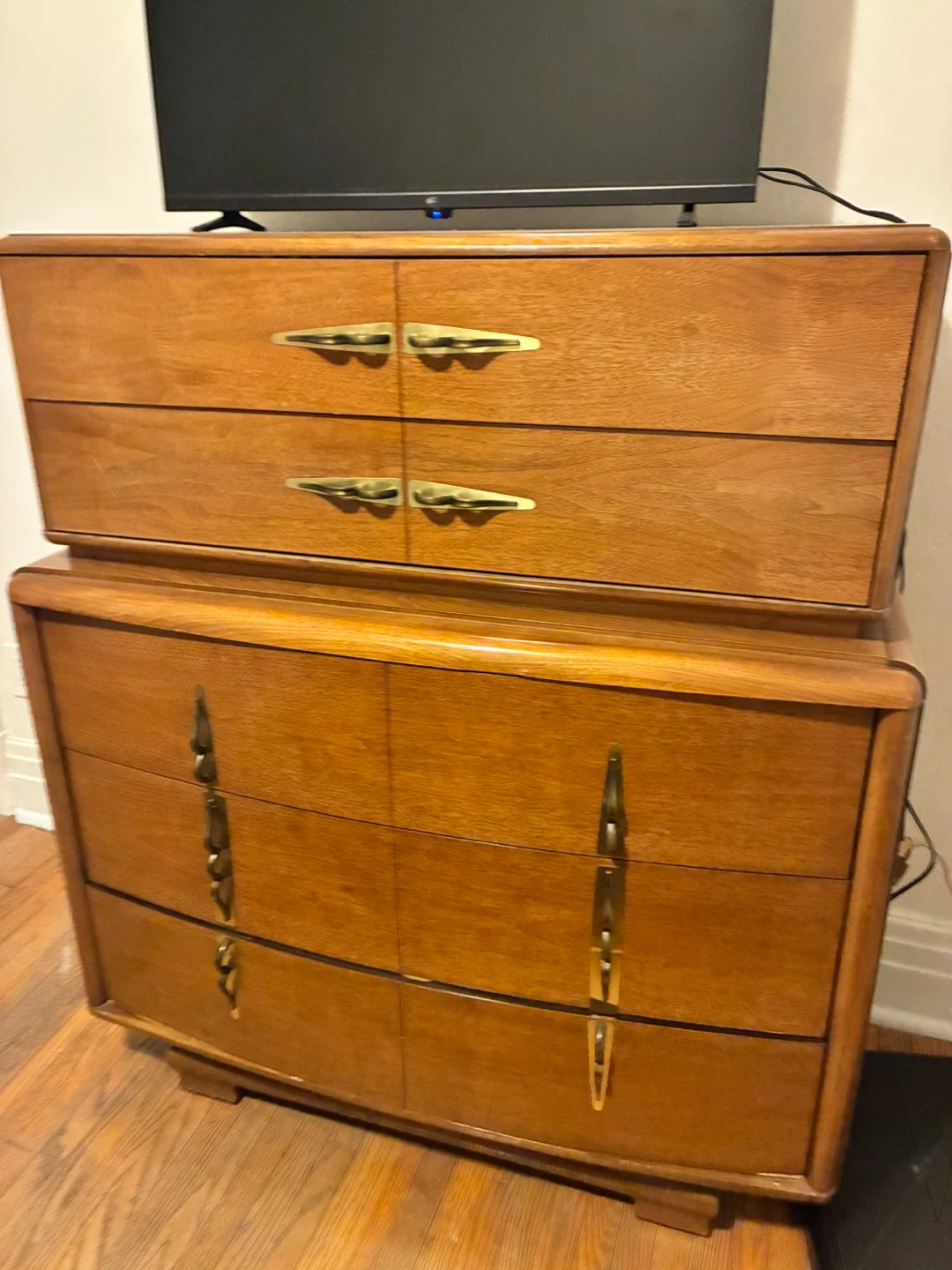 Vintage MCM Walnut Dresser