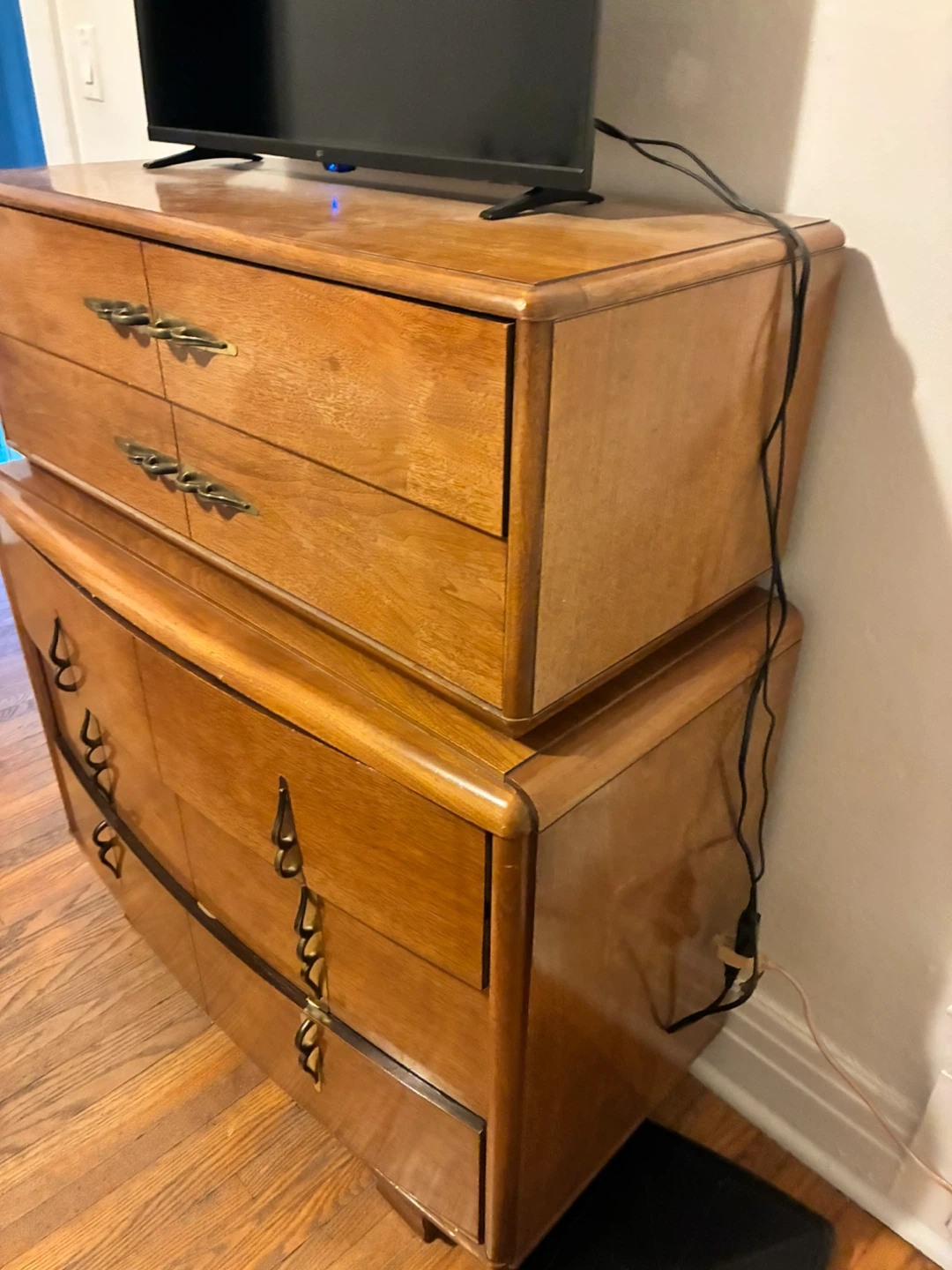 Vintage MCM Walnut Dresser - photo 3