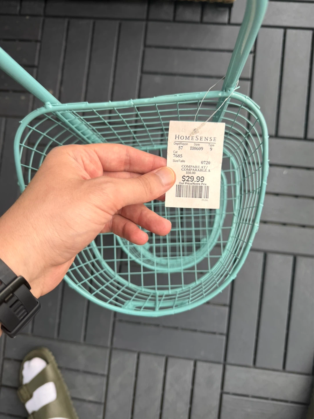 HOMESENSE Two-Tier Wire Basket - photo 2