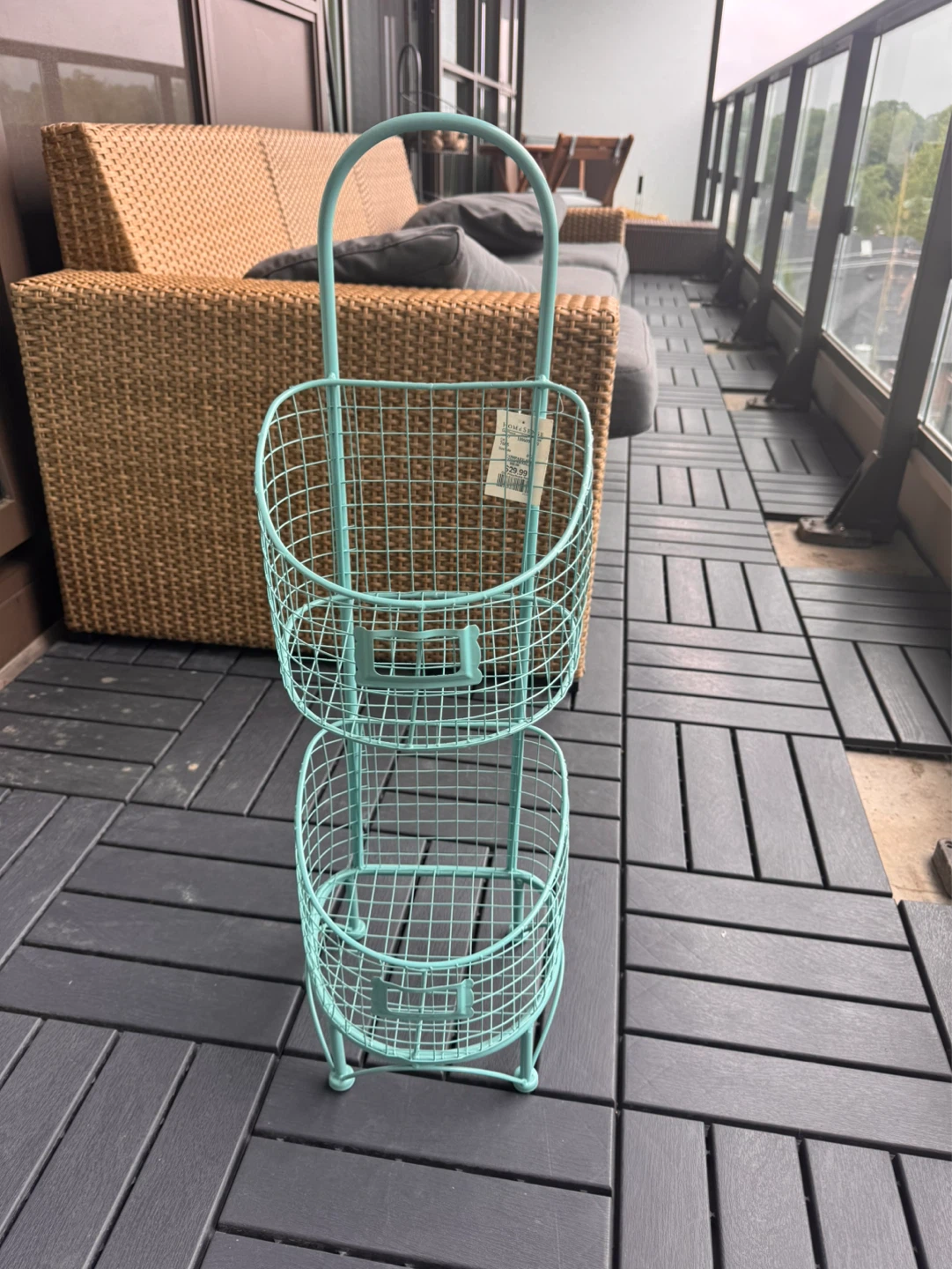 HOMESENSE Two-Tier Wire Basket - photo 3