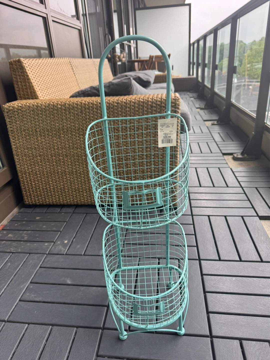 HOMESENSE Two-Tier Wire Basket