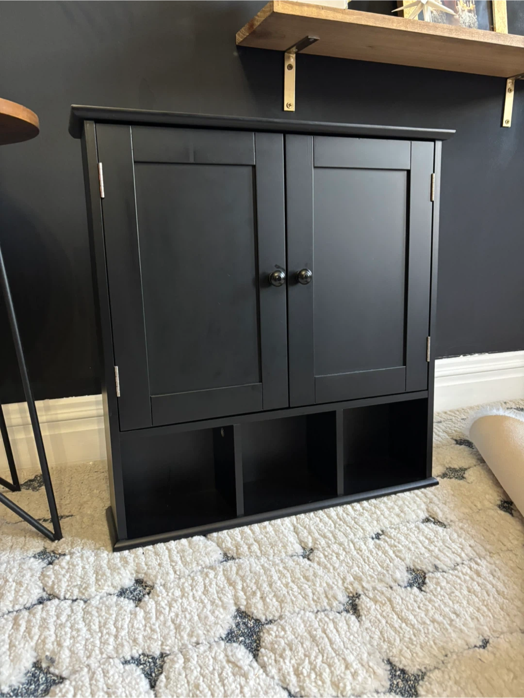 Black Wall Cabinet