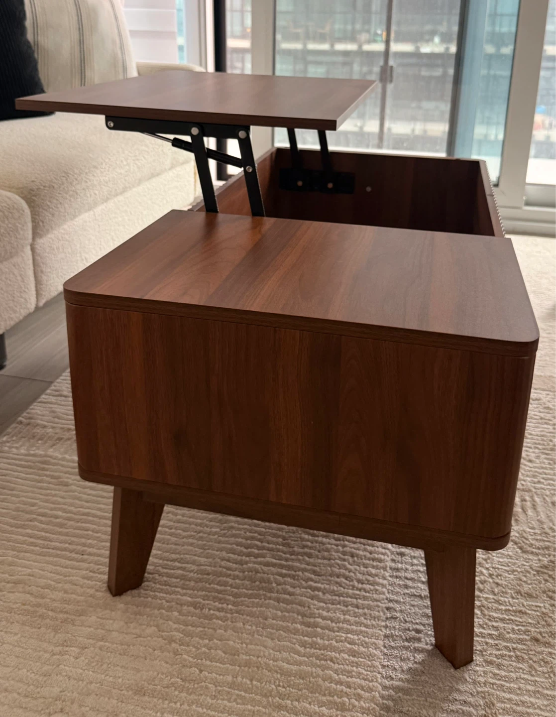 Lift-Top Coffee Table with Storage - photo 4