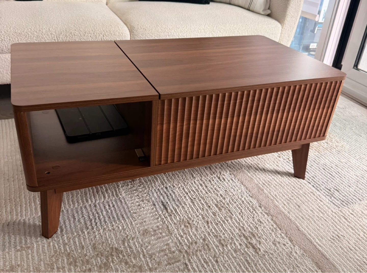 Lift-Top Coffee Table with Storage - photo 2