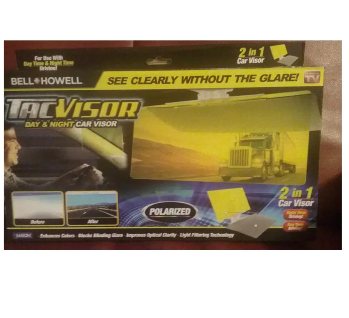 Bell+Howell TacVisor Day & Night Car Visor