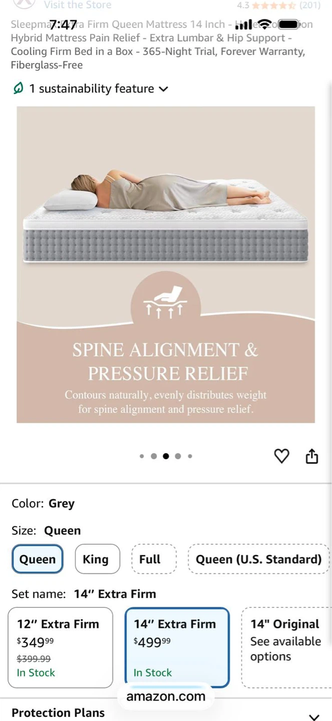 Sleepmax Queen 14" Extra Firm Hybrid Mattress - photo 4