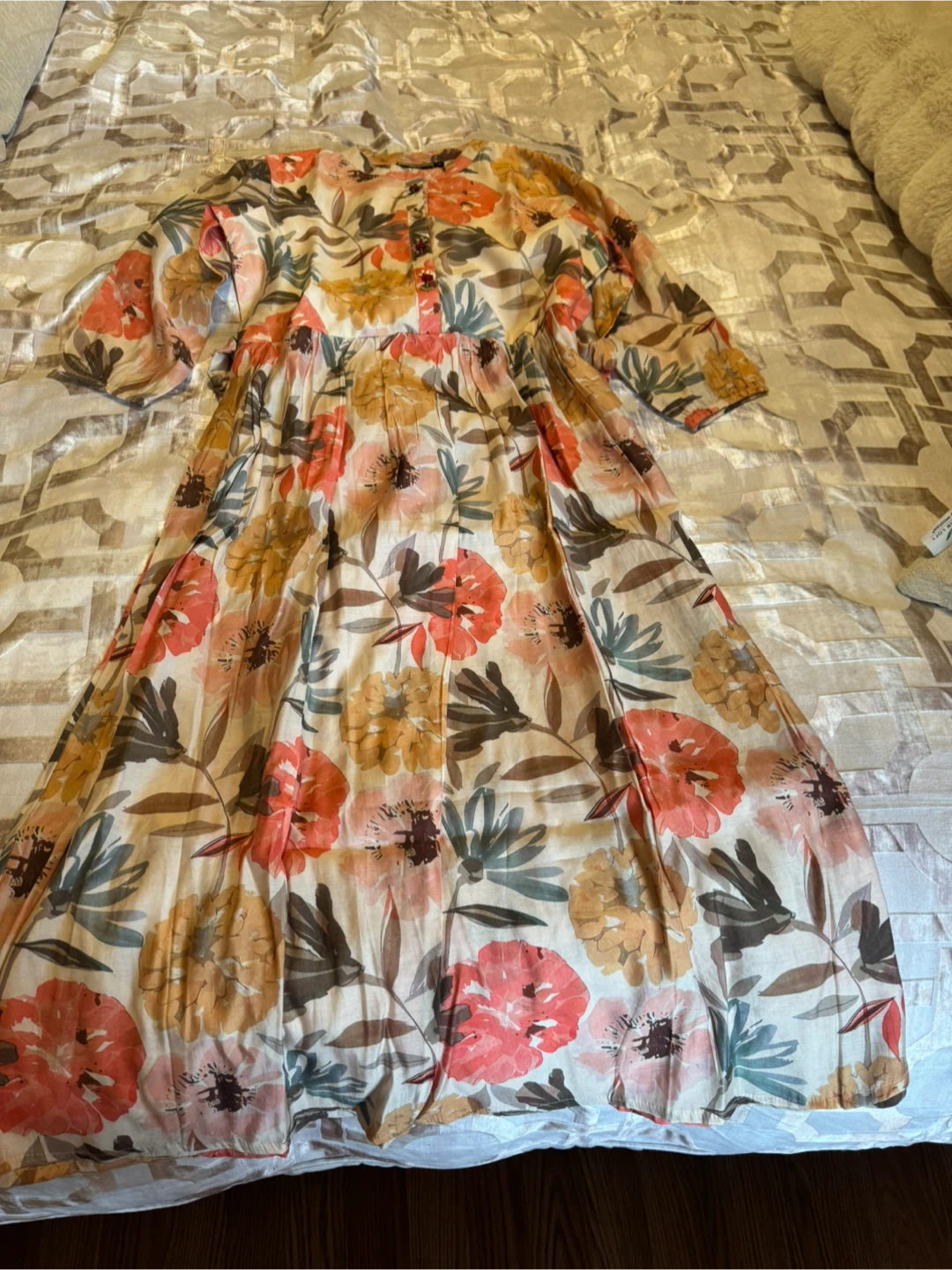 Floral Print Maxi Dress