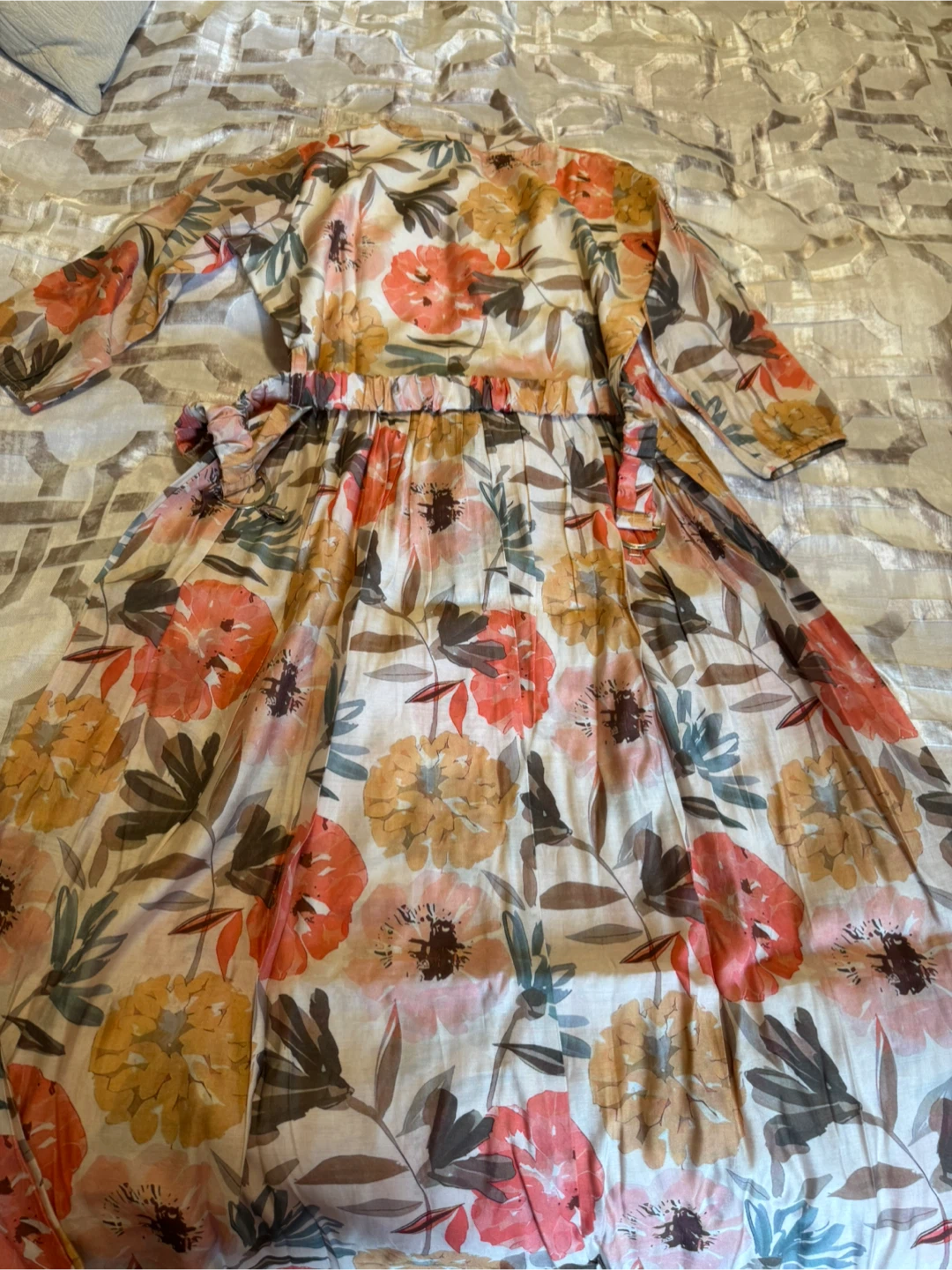 Floral Print Maxi Dress - photo 3