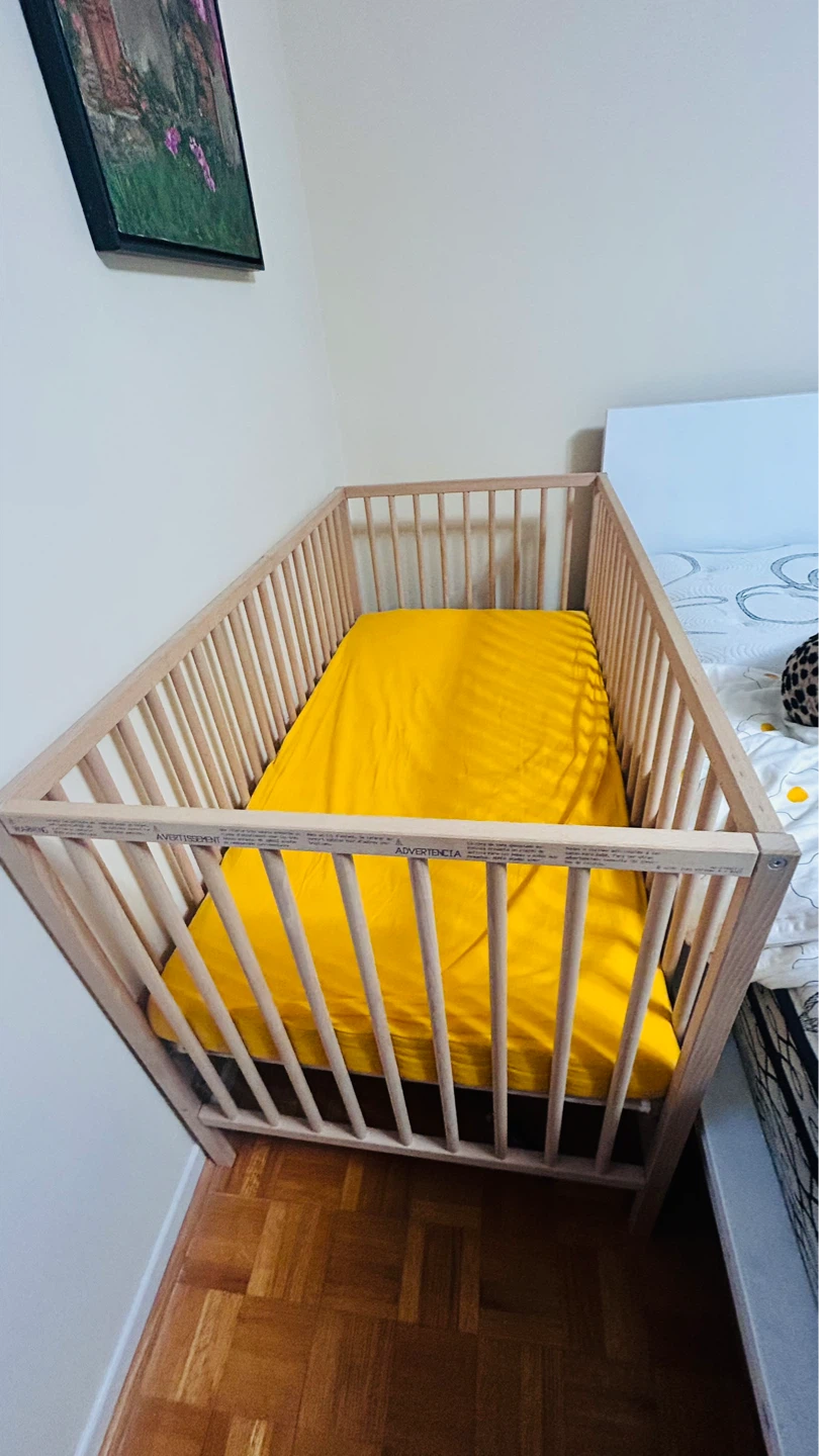 Wooden Baby Crib with Mattress matress cover not included - photo 3