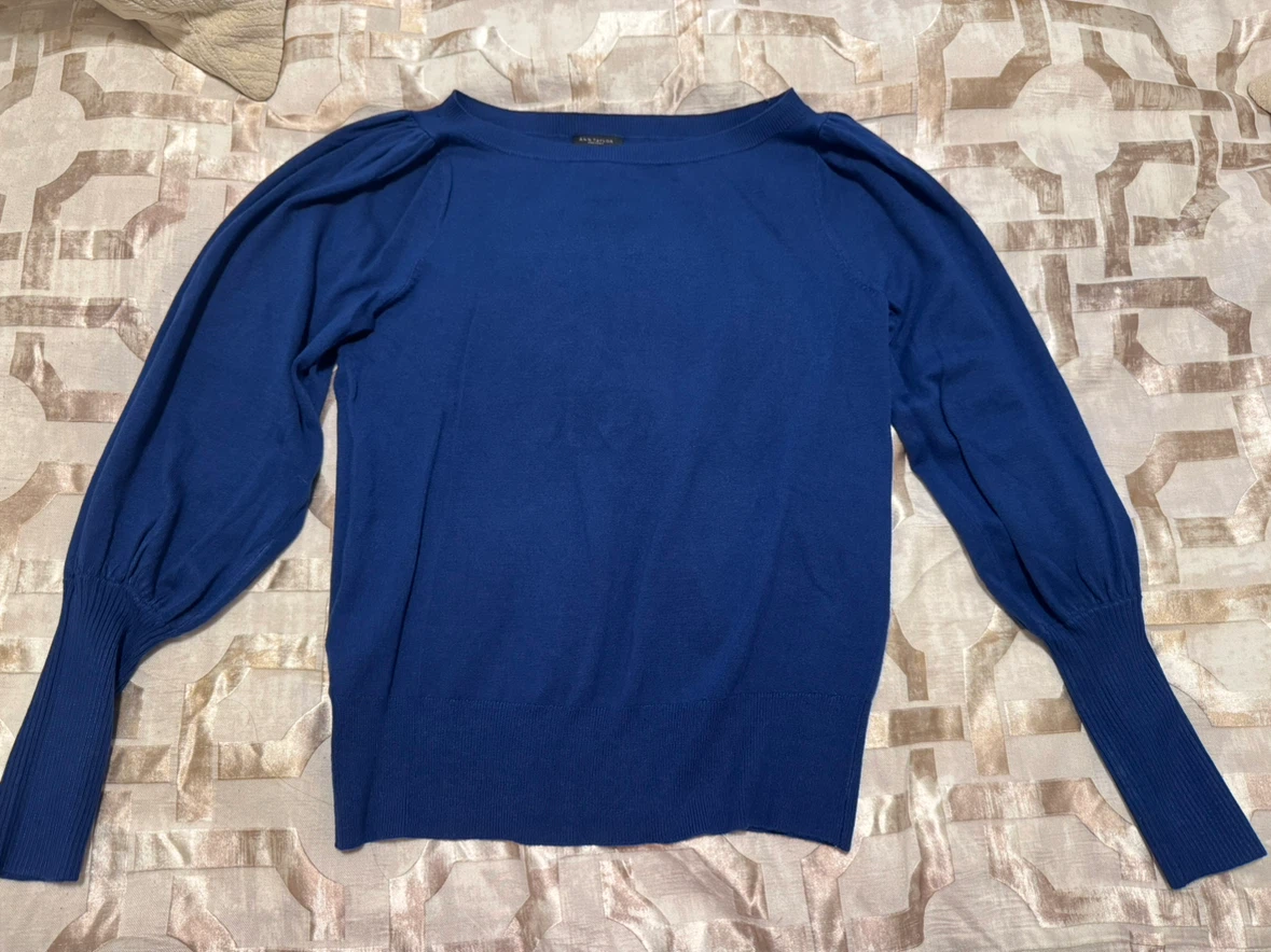 Ann Taylor Factory Blue Sweater - XS