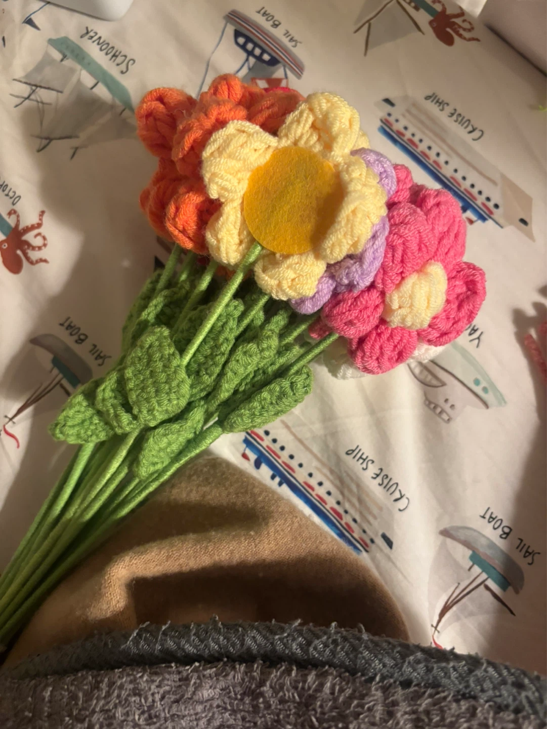 Crocheted Flower Bouquet - photo 2