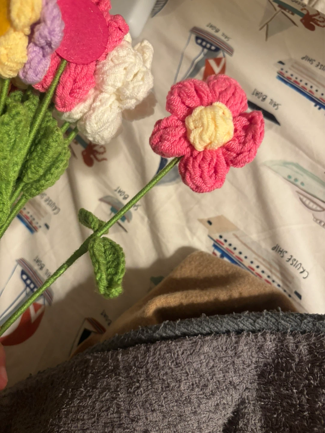 Crocheted Flower Bouquet
