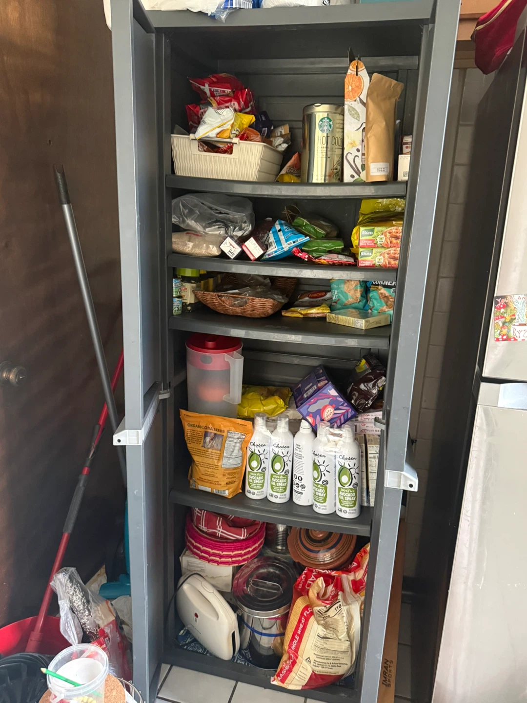 Gray Plastic Storage Cabinet - photo 2