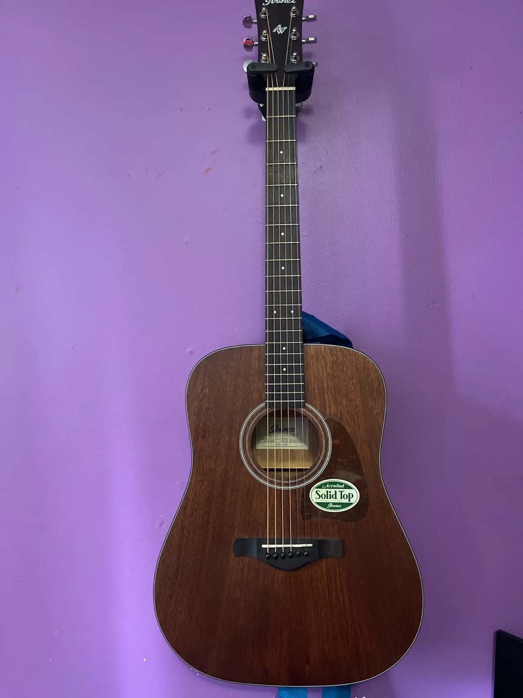 Ibanez AW 54 Accoustic Guitar /Solid Mahogany Top