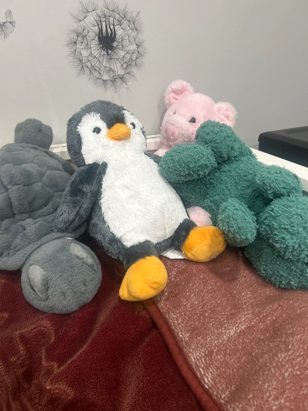 Plush Stuffed Animals - Penguin, Pig, Turtle, Frog