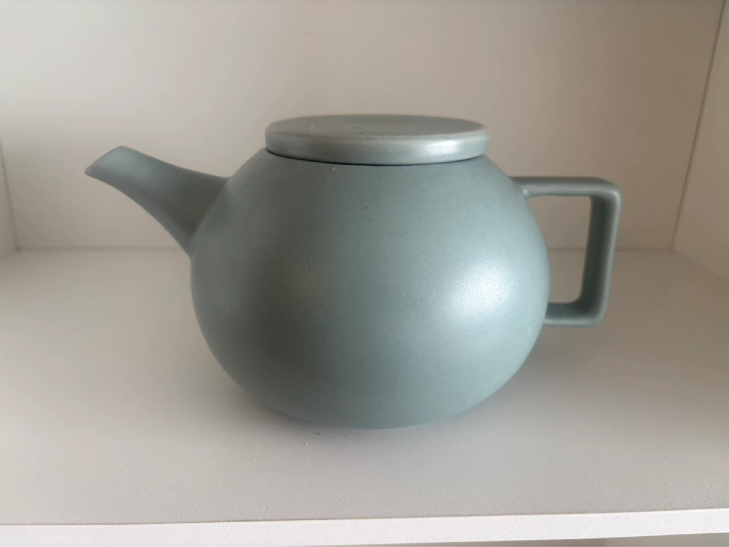 Light Blue Ceramic Teapot