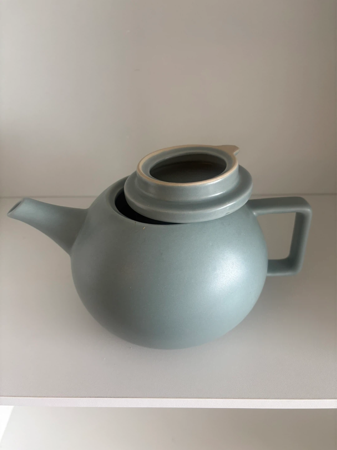 Light Blue Ceramic Teapot - photo 3