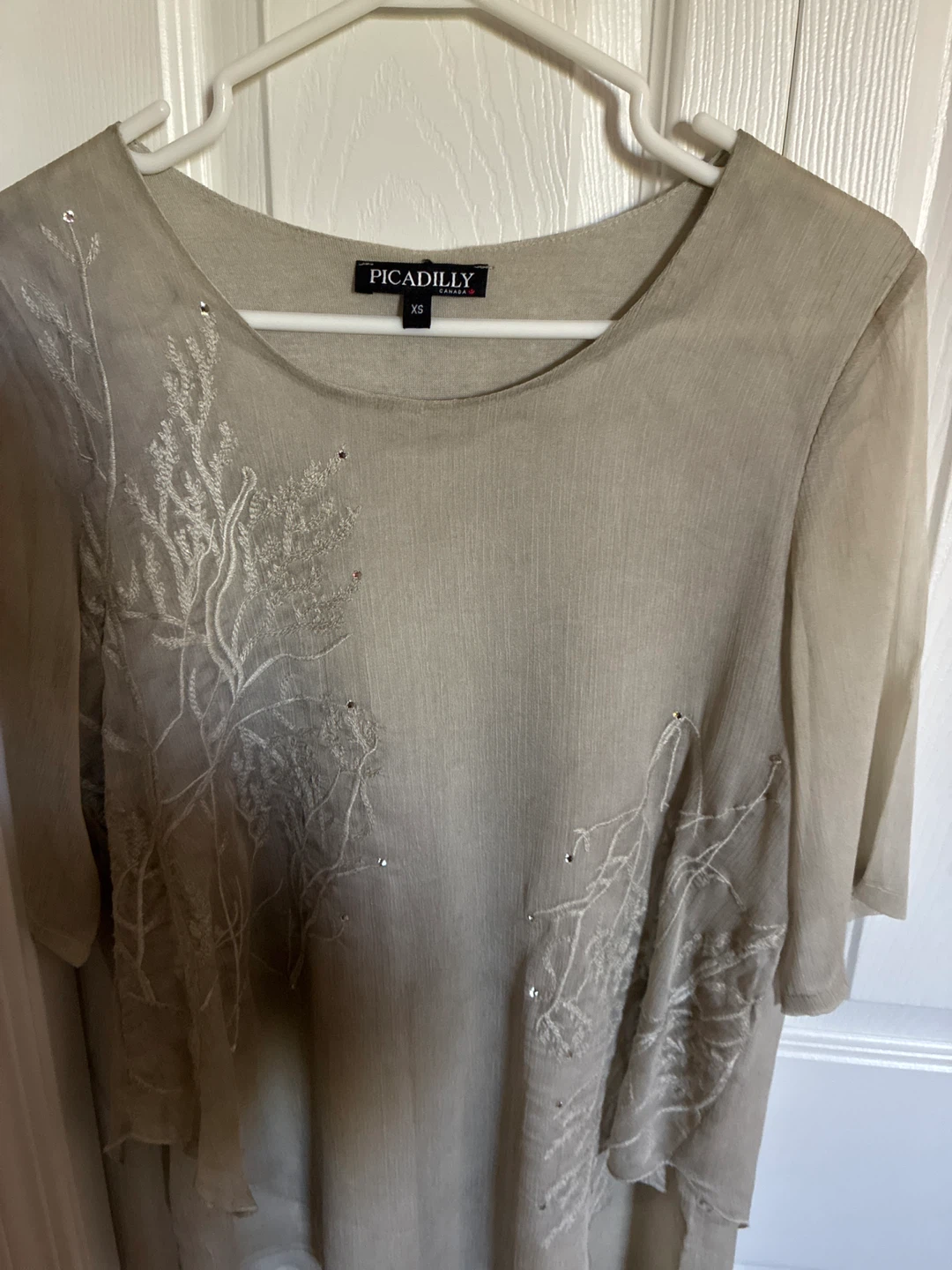 Piccadilly Embellished Tunic Top XS - photo 2