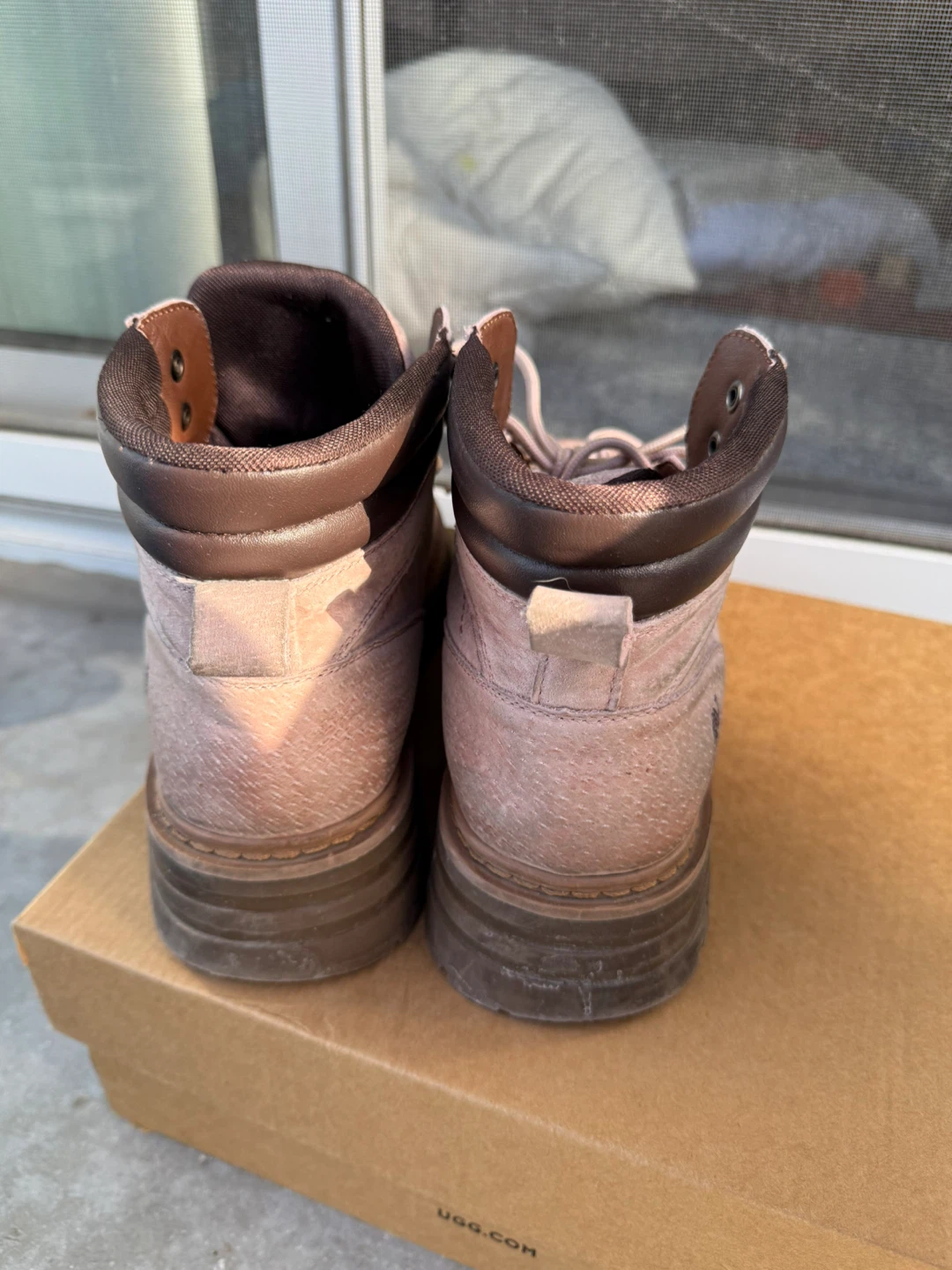 Women Camel Boots - Pink Suede size 8.5 - photo 3