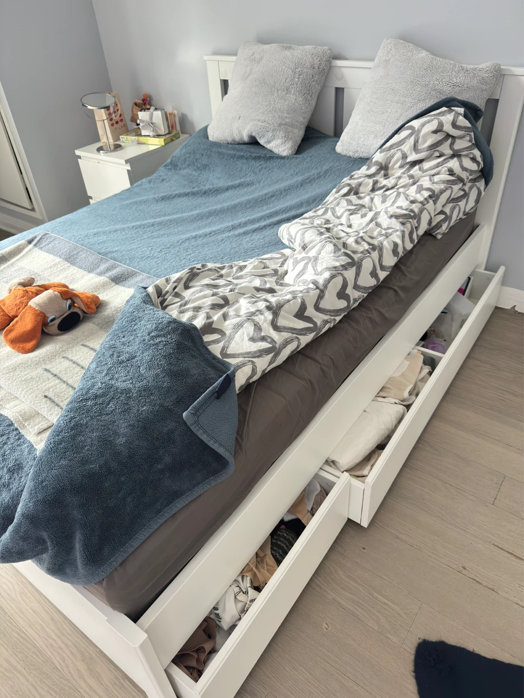 IKEA SONGESAND Bed Frame - Full/Double with Storage Boxes - photo 2