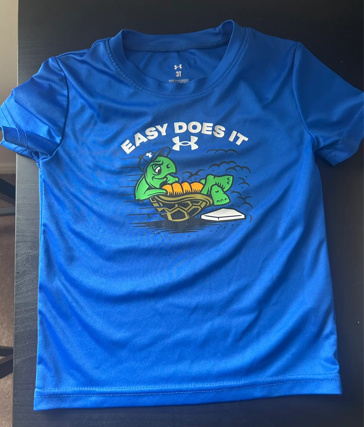 Under Armour Kids "Easy Does It" swim T-Shirt - Blue - Size 3T