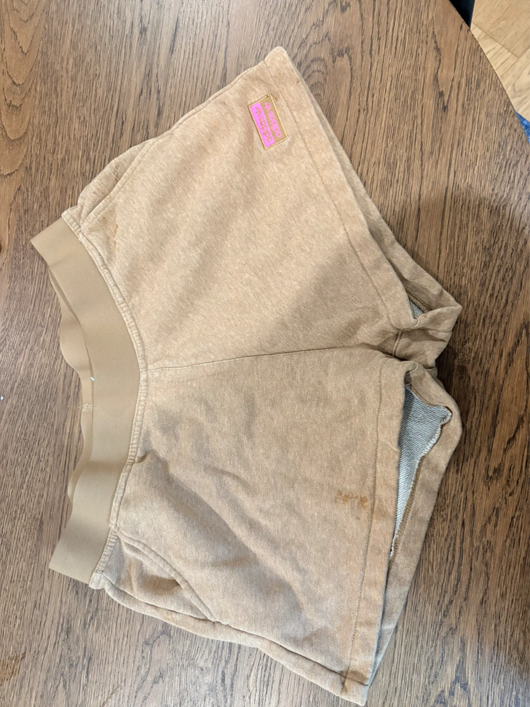 Adidas Women's Tan Sweat Shorts Size M