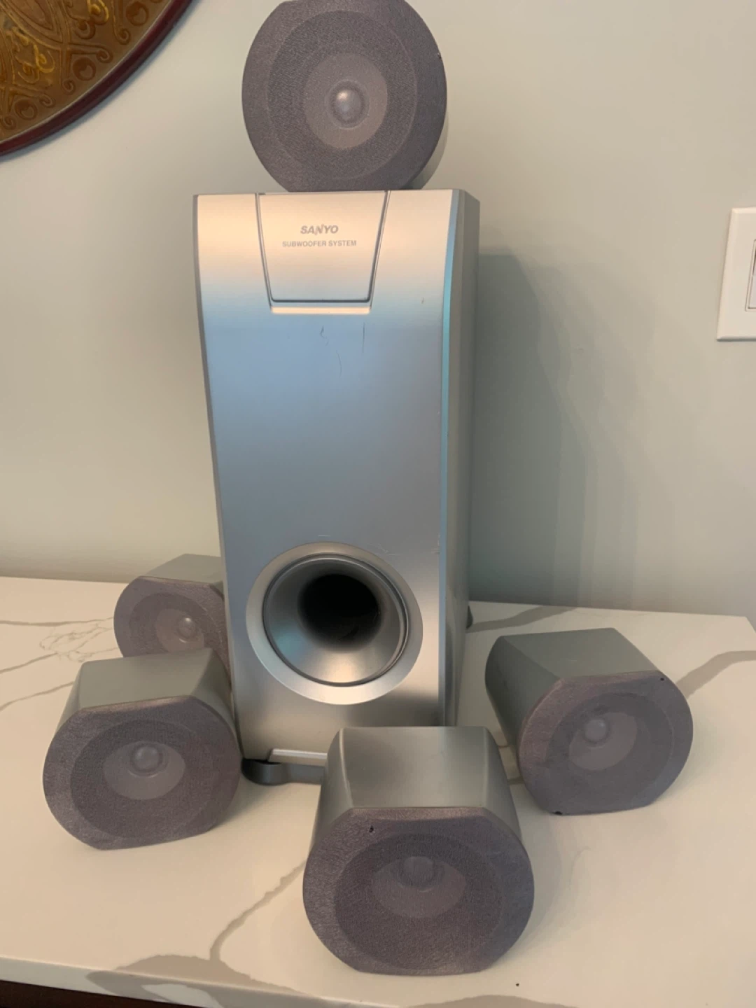 Sanyo Subwoofer System with Satellite Speakers