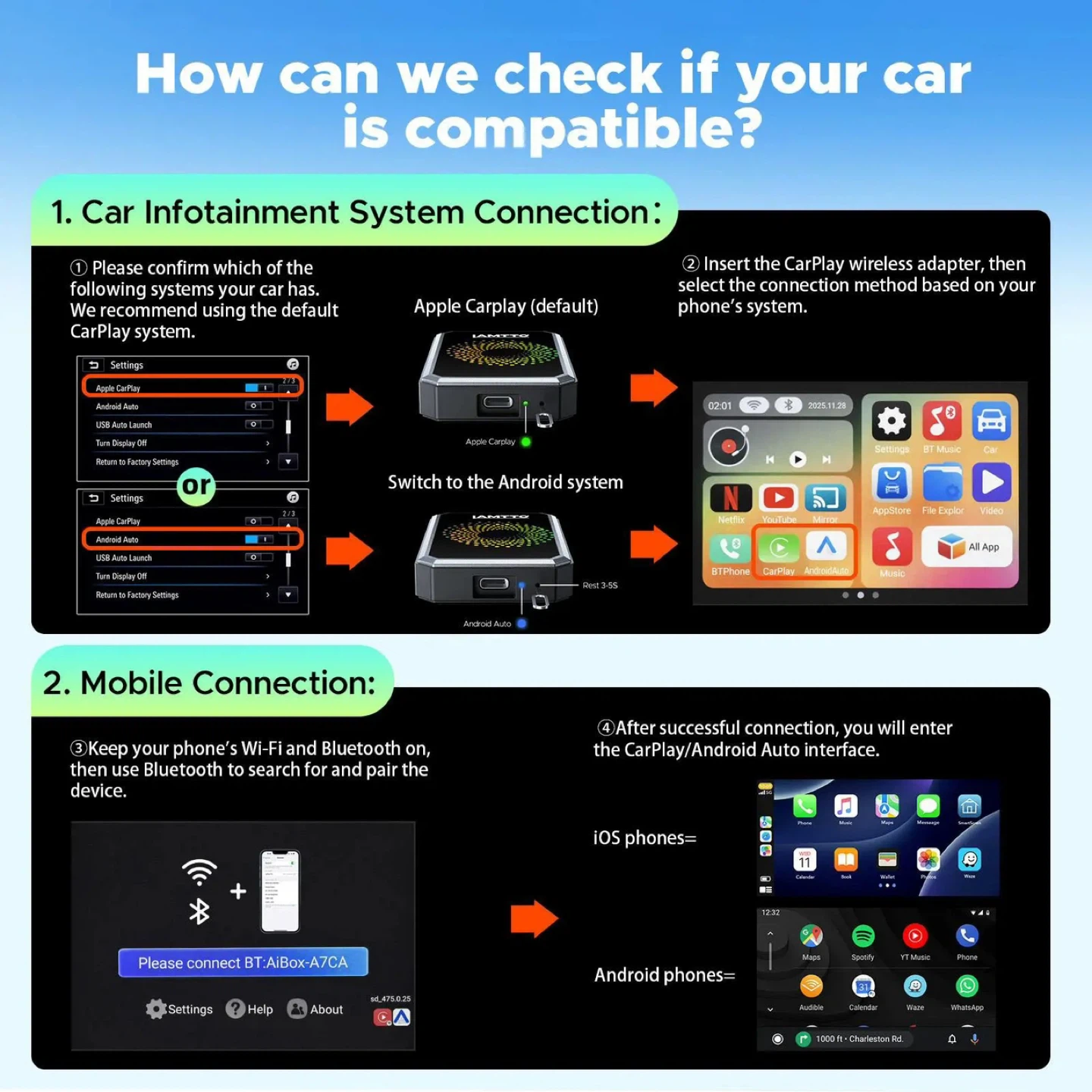 🔥 NEW- 2026 Wired to Wireless CarPlay & Android Auto Adapter - photo 4