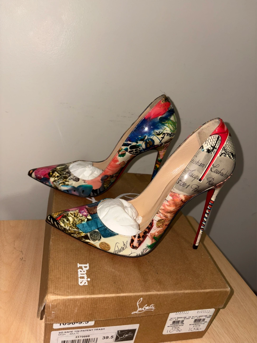 RARE Christian Louboutin Patent Pumps Sz 39.5 | Complete Set - photo 4