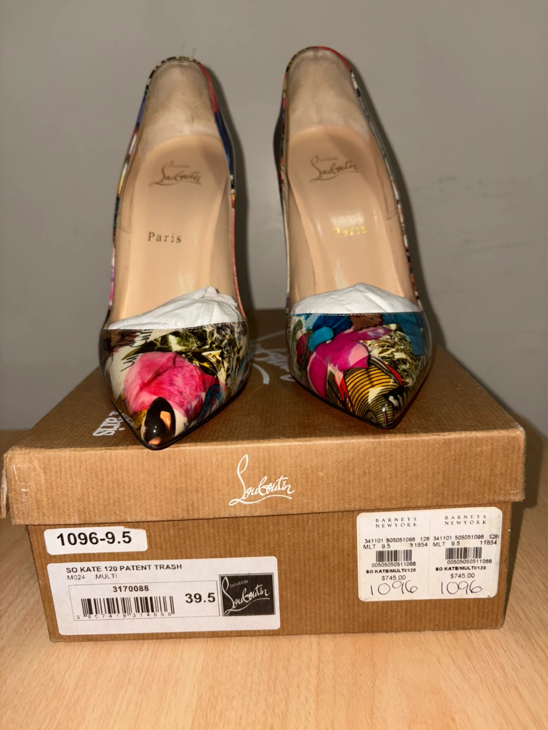 RARE Christian Louboutin Patent Pumps Sz 39.5 | Complete Set - photo 3