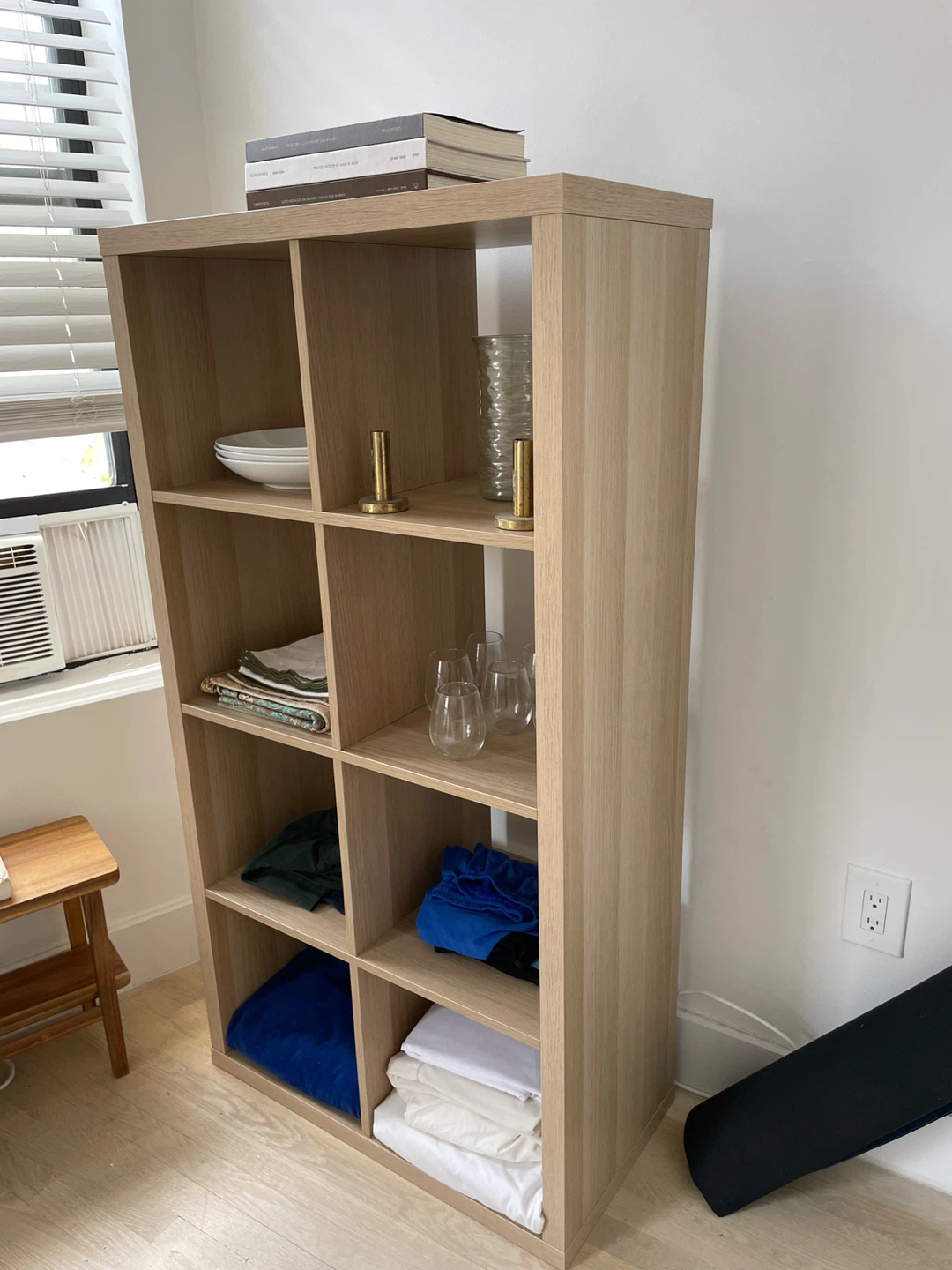 Wooden Cube Storage Shelf