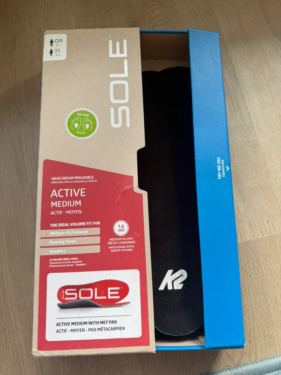 SOLE Active Medium Insoles with Met Pad - photo 3