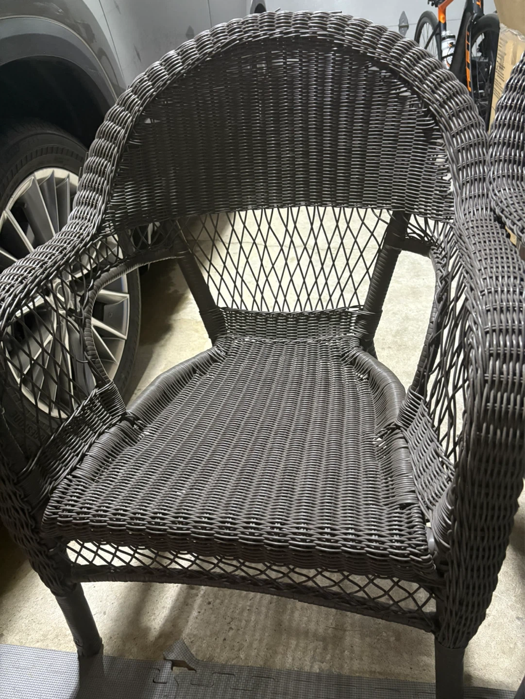 Dark Brown Wicker Armchairs (Set of 2) - photo 2