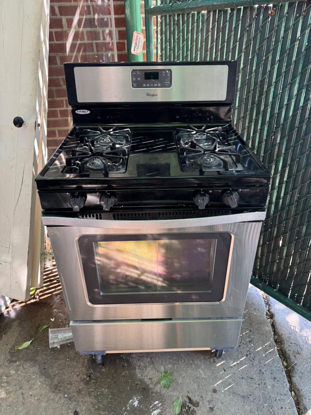 30” Whirlpool Gas Range Oven Stainless Steel