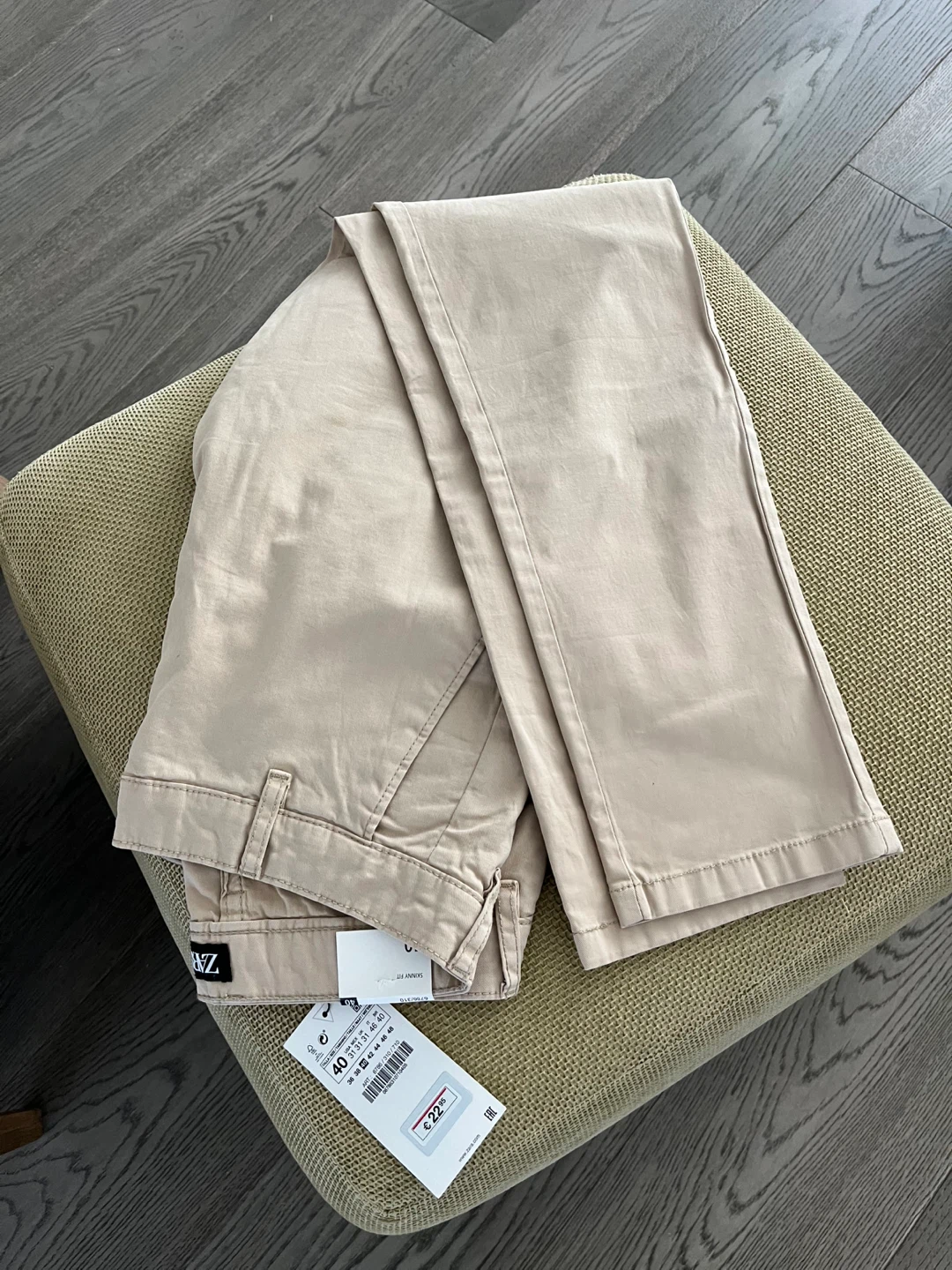 Zara Beige Chinos Size 40 - photo 3