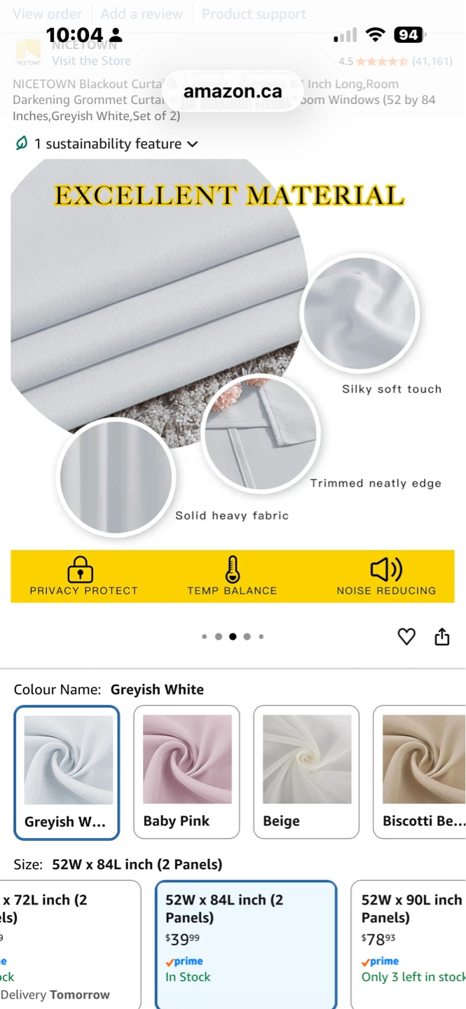 NICETOWN Blackout Grommet Curtains (Set of 2) - photo 4