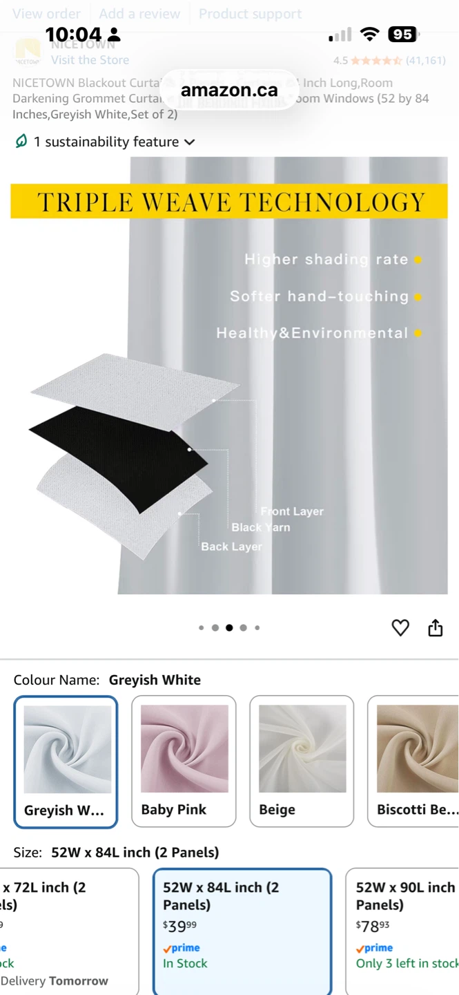 NICETOWN Blackout Grommet Curtains (Set of 2) - photo 3