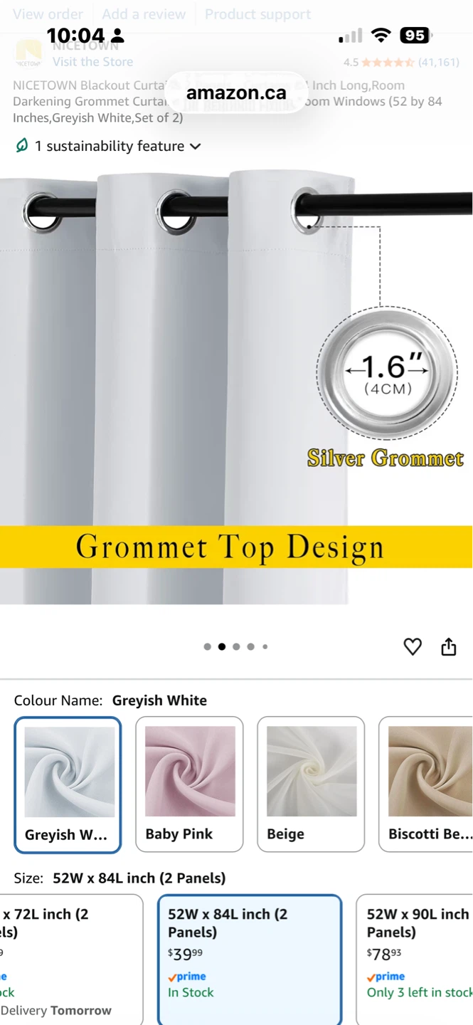 NICETOWN Blackout Grommet Curtains (Set of 2) - photo 2